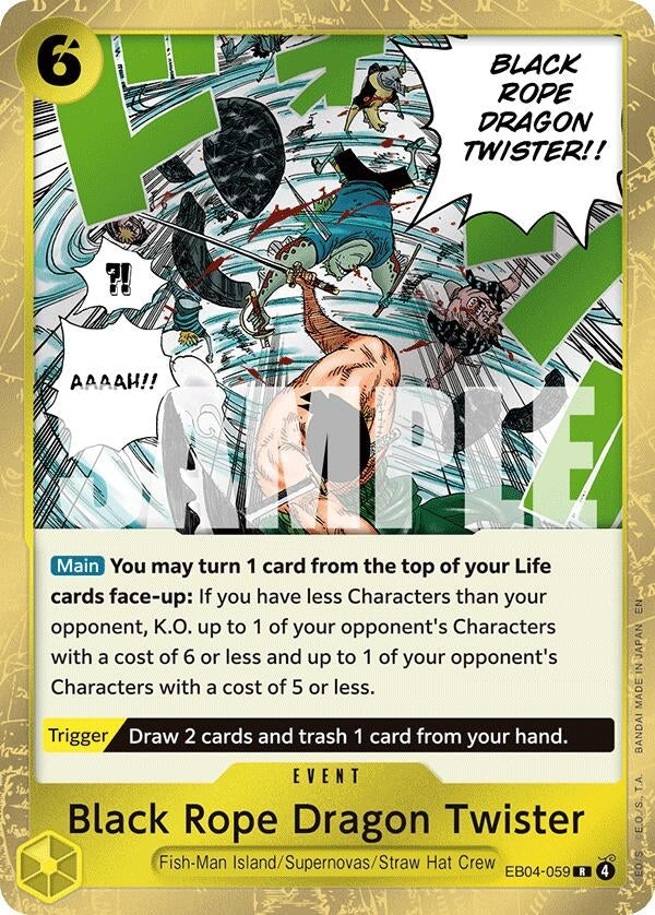 Image for Black Rope Dragon Twister (EB04-059) (Adventure on Kami's Island) - One Piece Card Game