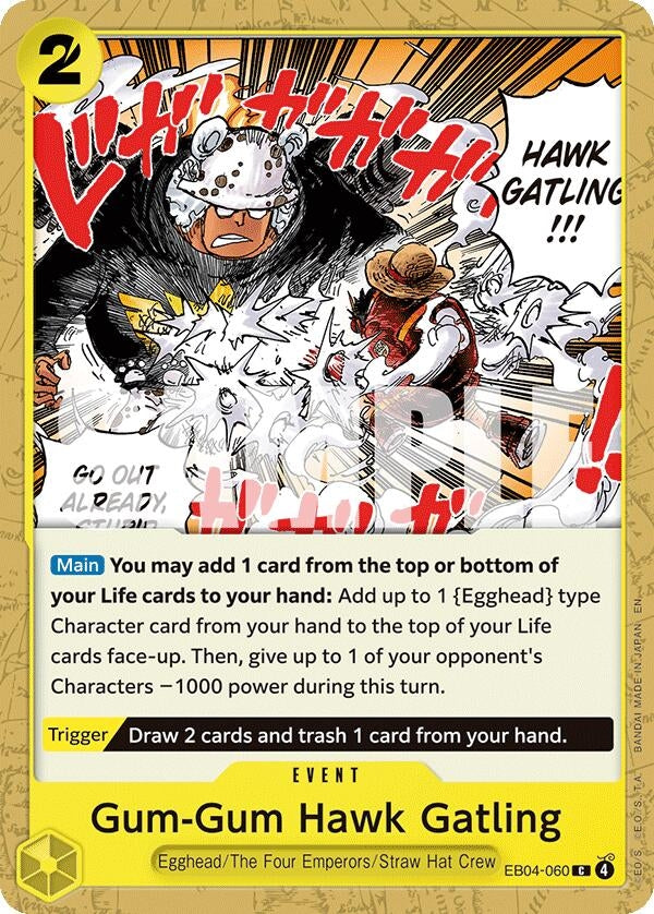 Image for Gum-Gum Hawk Gatling (EB04-060) (Adventure on Kami's Island) - One Piece Card Game