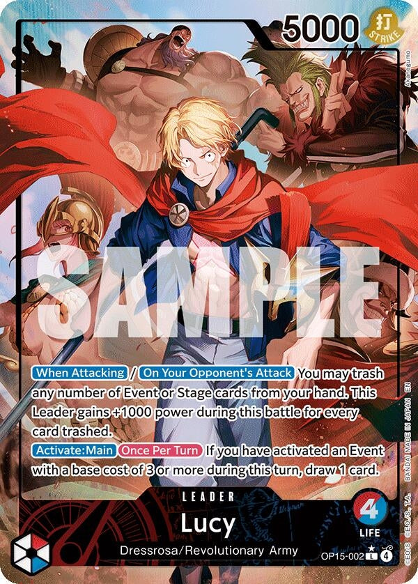 Image for Lucy (Alternate Art) (OP15-002) (Adventure on Kami's Island) - One Piece Card Game