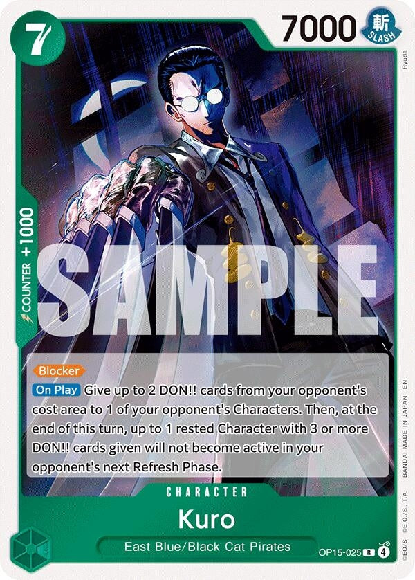 Image for Kuro (OP15-025) (Adventure on Kami's Island) - One Piece Card Game
