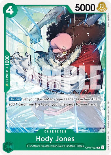 Image for Hody Jones (OP15-033) (Adventure on Kami's Island) - One Piece Card Game