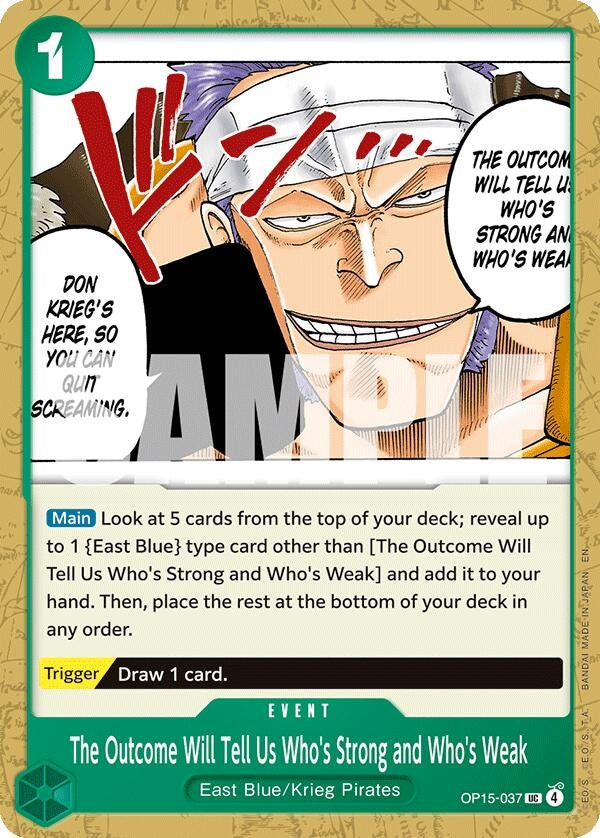 Image for The Outcome Will Tell Us Who's Strong and Who's Weak (OP15-037) (Adventure on Kami's Island) - One Piece Card Game