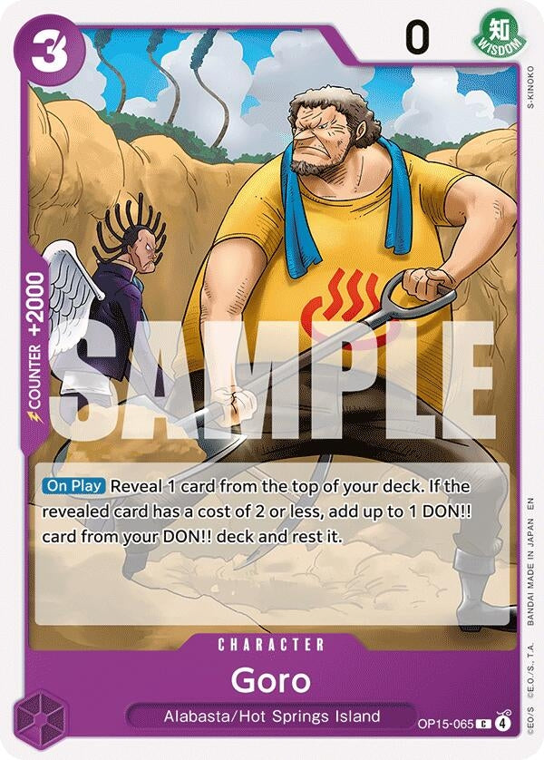 Image for Goro (OP15-065) (Adventure on Kami's Island) - One Piece Card Game