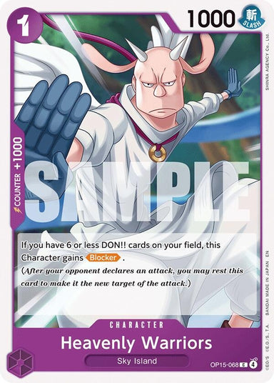 Image for Heavenly Warriors (OP15-068) (Adventure on Kami's Island) - One Piece Card Game