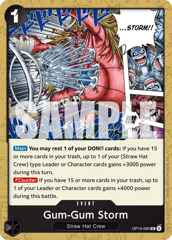 Image for Gum-Gum Storm (OP15-095) (Adventure on Kami's Island) - One Piece Card Game