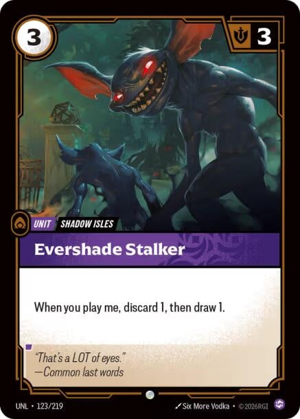 Image for Evershade Stalker (123/219) (Unleashed) - Riftbound: League of Legends Trading Card Game