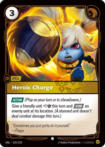 Image for Heroic Charge (155/219) (Unleashed) - Riftbound: League of Legends Trading Card Game