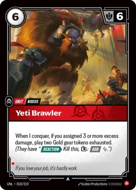 Image for Yeti Brawler (018/219) (Unleashed) - Riftbound: League of Legends Trading Card Game