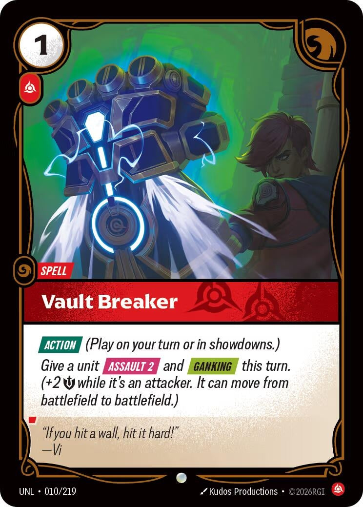 Image for Vault Breaker (010/219) (Unleashed) - Riftbound: League of Legends Trading Card Game