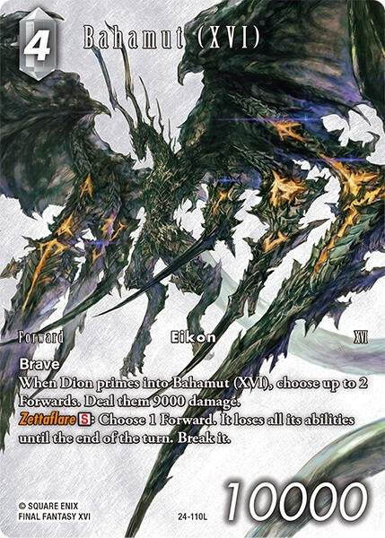 Image for Bahamut (XVI) (Full Art) (24-110L) (Dreamlike Oceans) - Final Fantasy TCG