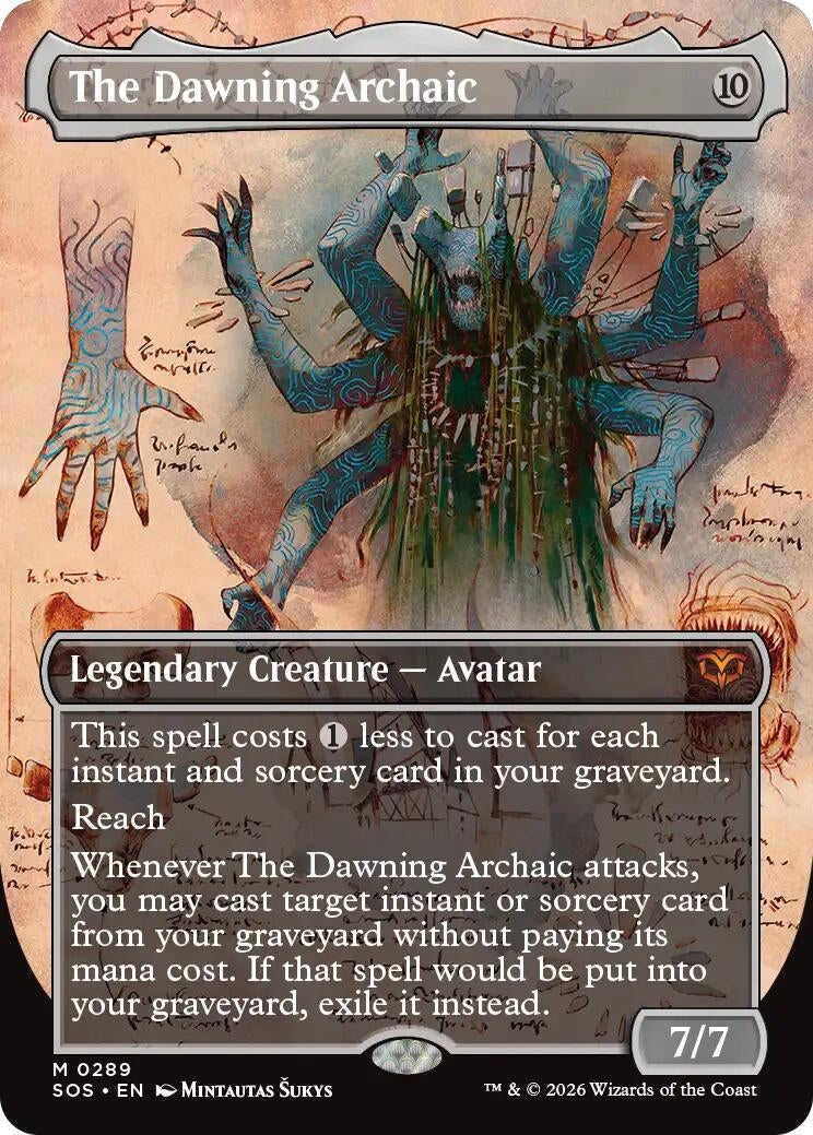Image for The Dawning Archaic (Borderless) (289) (Secrets of Strixhaven) - Magic: The Gathering