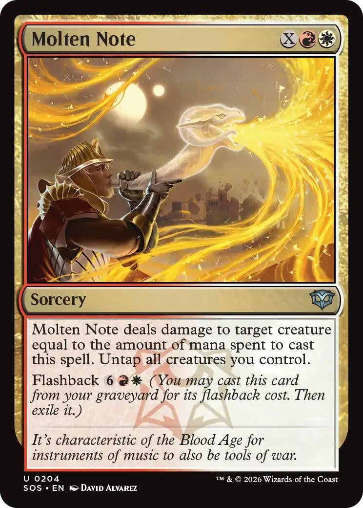 Image for Molten Note (204) (Secrets of Strixhaven) - Magic: The Gathering