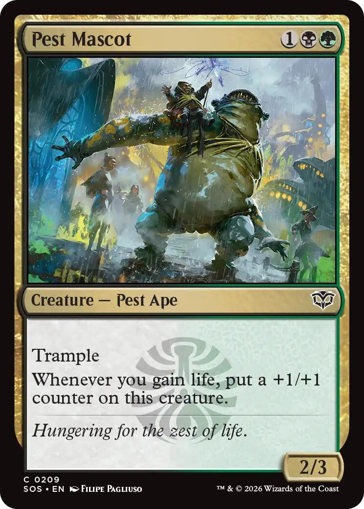 Image for Pest Mascot (209) (Secrets of Strixhaven) - Magic: The Gathering