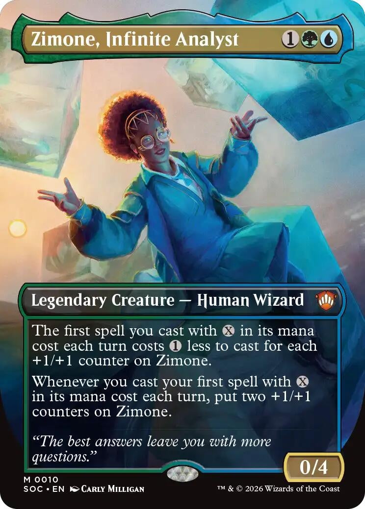 Image for Zimone, Infinite Analyst (Borderless) (10) (Secrets of Strixhaven) - Magic: The Gathering