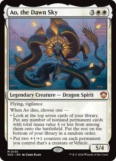 Image for Ao, the Dawn Sky (135) (Secrets of Strixhaven) - Magic: The Gathering