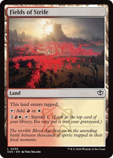 Image for Fields of Strife (255) (Secrets of Strixhaven) - Magic: The Gathering