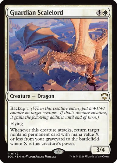 Image for Guardian Scalelord (149) (Secrets of Strixhaven) - Magic: The Gathering