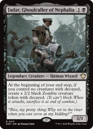 Image for Jadar, Ghoulcaller of Nephalia (217) (Secrets of Strixhaven) - Magic: The Gathering
