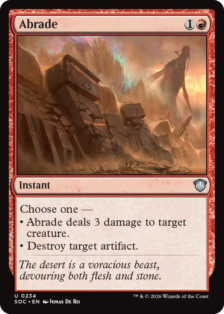 Image for Abrade (234) (Secrets of Strixhaven) - Magic: The Gathering