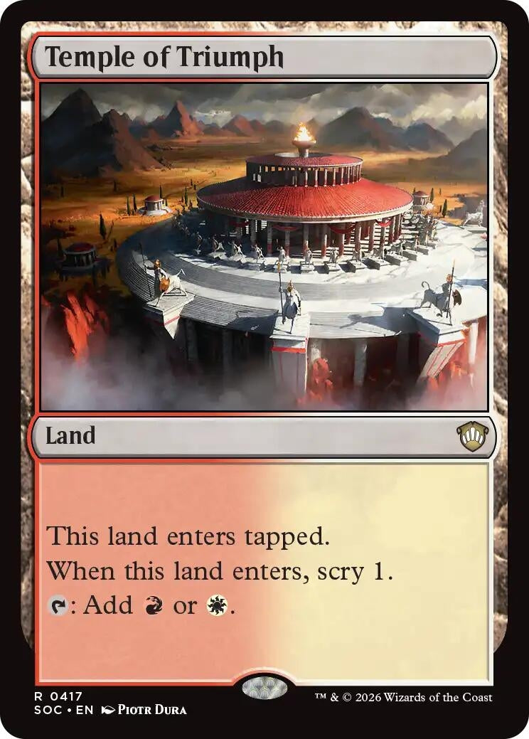 Image for Temple of Triumph (417) (Secrets of Strixhaven) - Magic: The Gathering