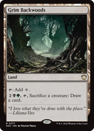 Image for Grim Backwoods (377) (Secrets of Strixhaven) - Magic: The Gathering