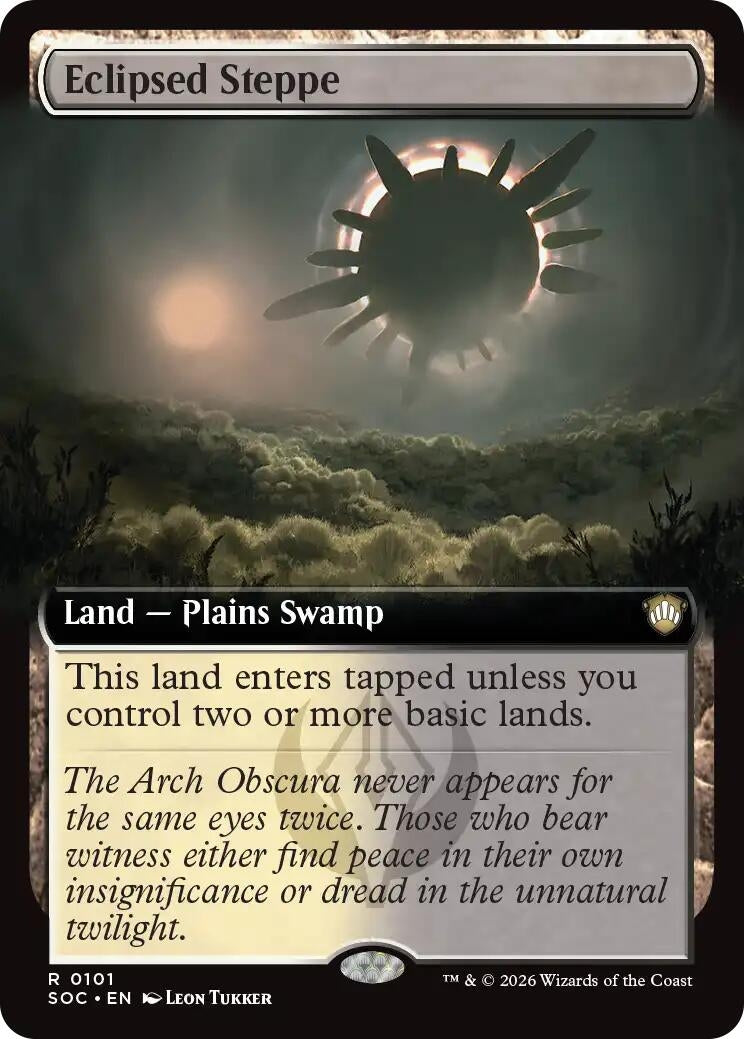 Image for Eclipsed Steppe (Extended Art) (101) (Secrets of Strixhaven) - Magic: The Gathering