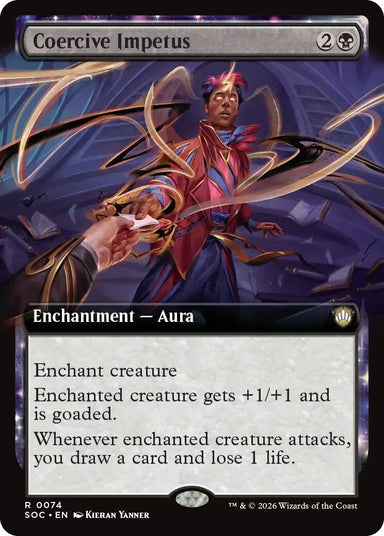 Image for Coercive Impetus (Extended Art) (74) (Secrets of Strixhaven) - Magic: The Gathering
