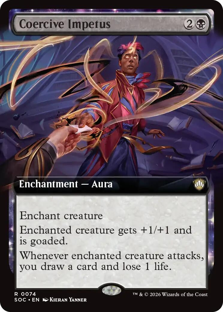Image for Coercive Impetus (Extended Art) (74) (Secrets of Strixhaven) - Magic: The Gathering