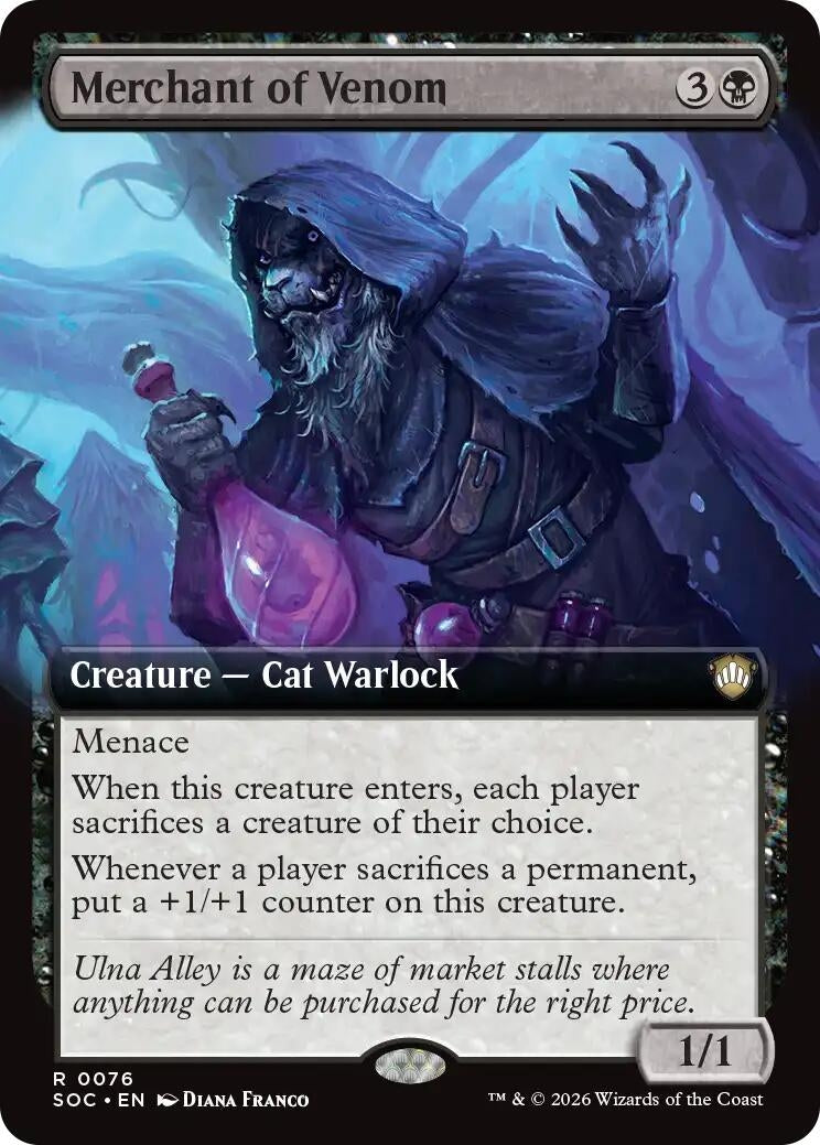 Image for Merchant of Venom (Extended Art) (76) (Secrets of Strixhaven) - Magic: The Gathering