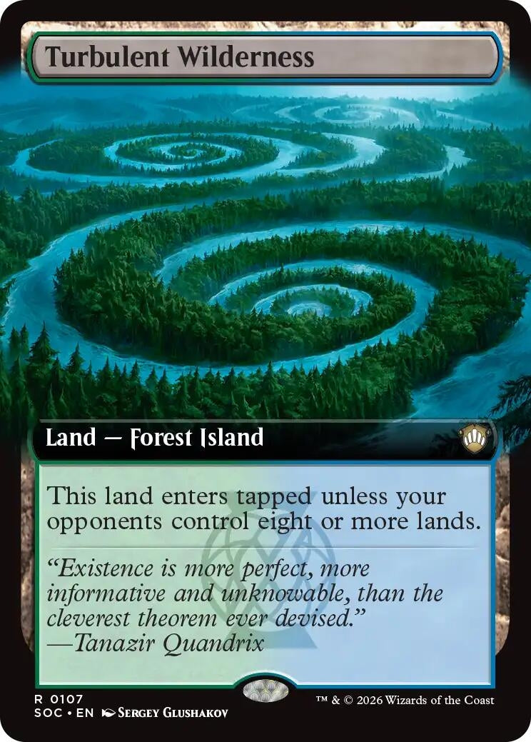 Image for Turbulent Wilderness (Extended Art) (107) (Secrets of Strixhaven) - Magic: The Gathering