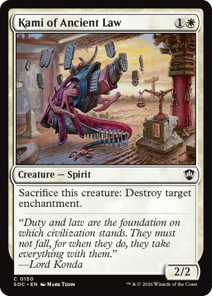 Image for Kami of Ancient Law (150) (Secrets of Strixhaven) - Magic: The Gathering