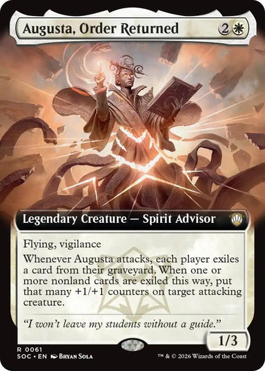 Image for Augusta, Order Returned (Extended Art) (61) (Secrets of Strixhaven) - Magic: The Gathering