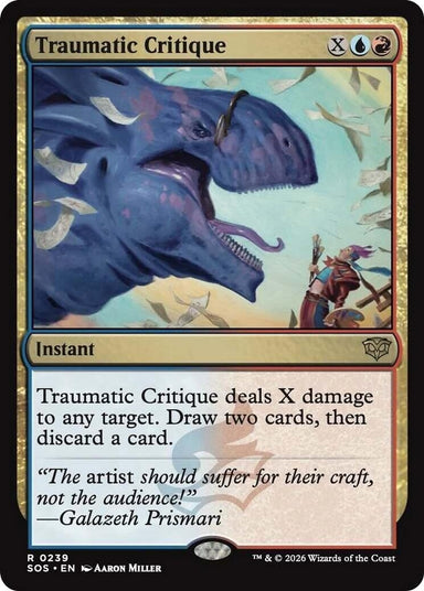 Image for Traumatic Critique (239) (Secrets of Strixhaven) - Magic: The Gathering