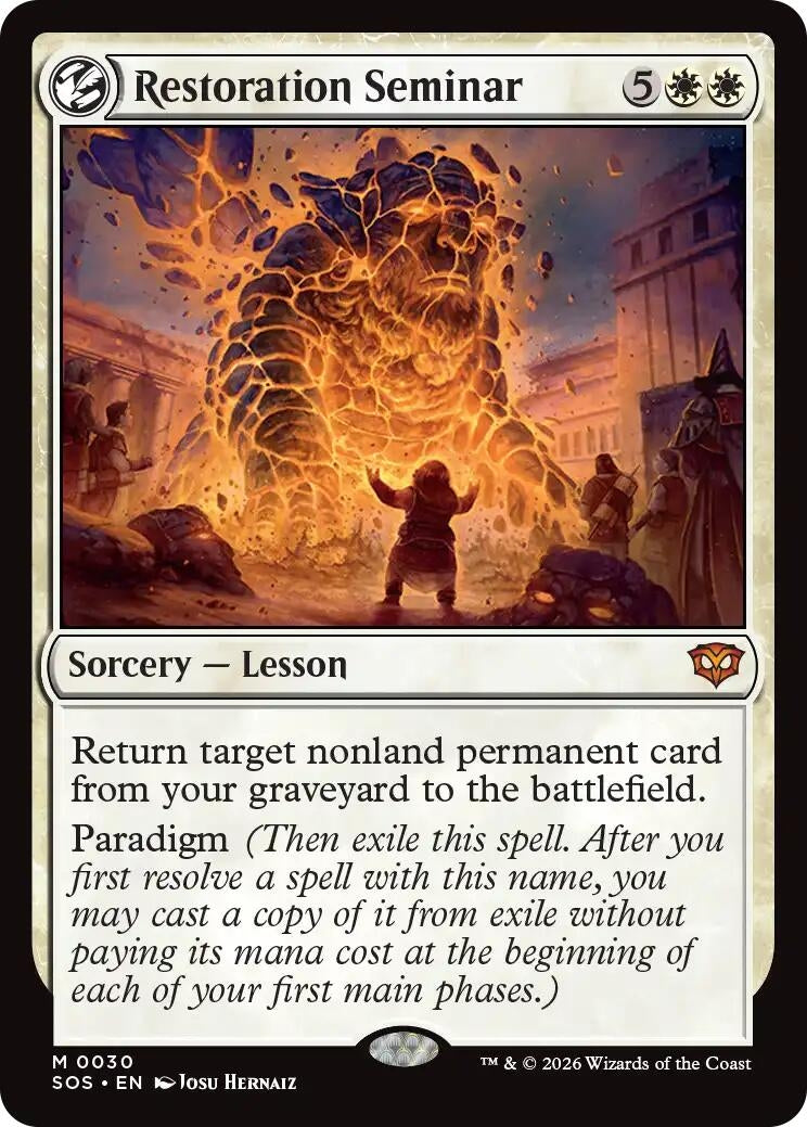 Image for Restoration Seminar (30) (Secrets of Strixhaven) - Magic: The Gathering