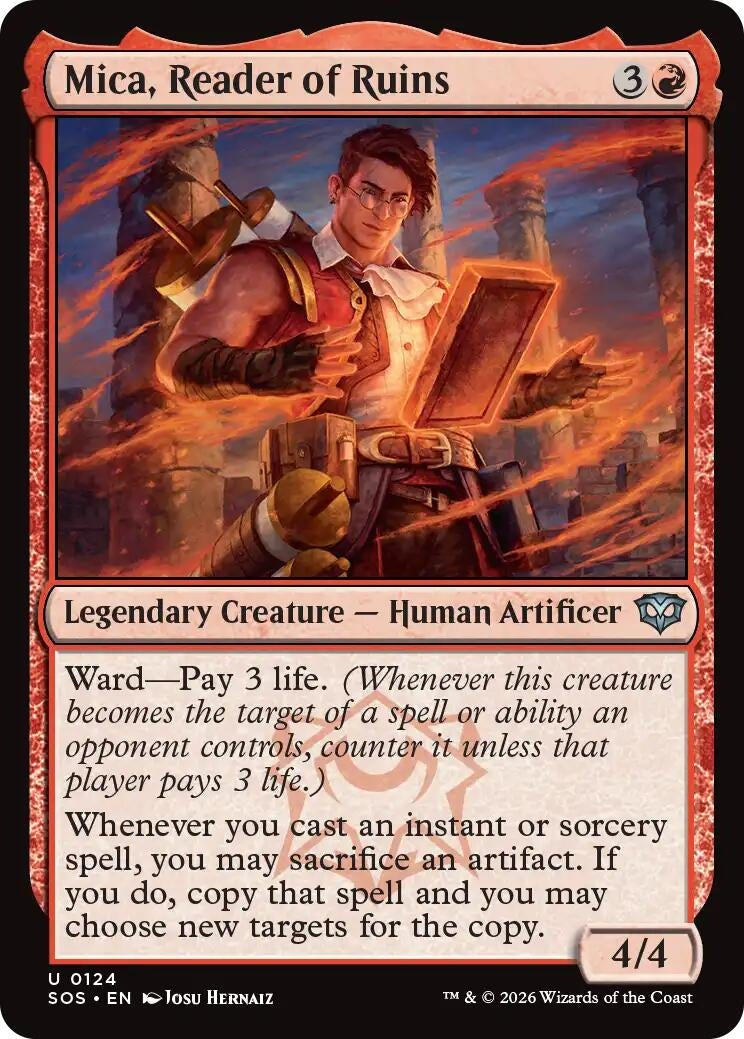 Image for Mica, Reader of Ruins (124) (Secrets of Strixhaven) - Magic: The Gathering