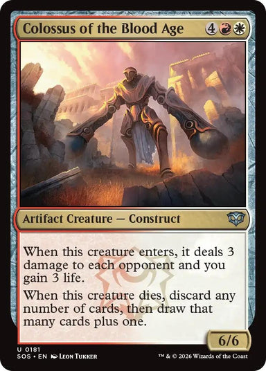 Image for Colossus of the Blood Age (181) (Secrets of Strixhaven) - Magic: The Gathering