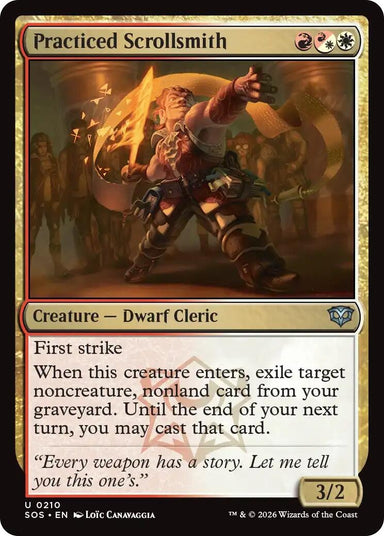 Image for Practiced Scrollsmith (210) (Secrets of Strixhaven) - Magic: The Gathering