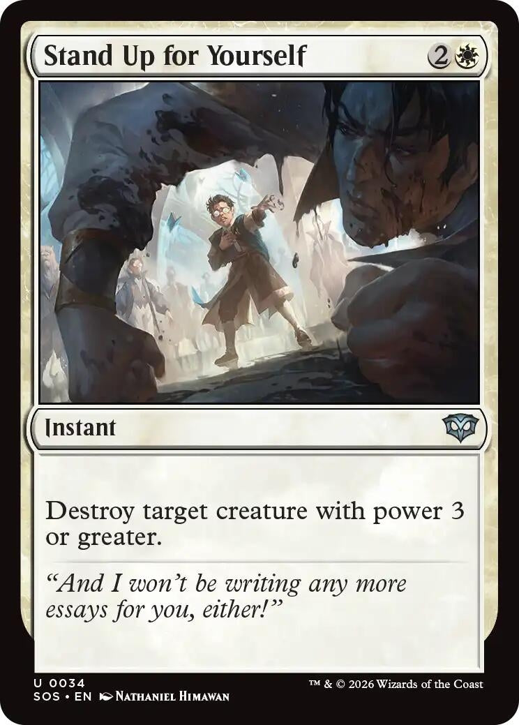Image for Stand Up for Yourself (34) (Secrets of Strixhaven) - Magic: The Gathering