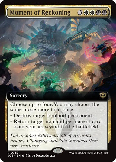 Image for Moment of Reckoning (Extended Art) (353) (Secrets of Strixhaven) - Magic: The Gathering