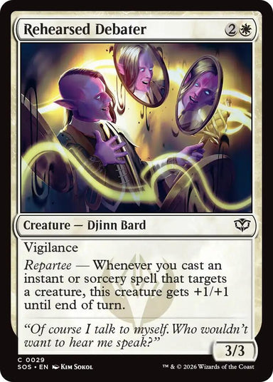 Image for Rehearsed Debater (29) (Secrets of Strixhaven) - Magic: The Gathering