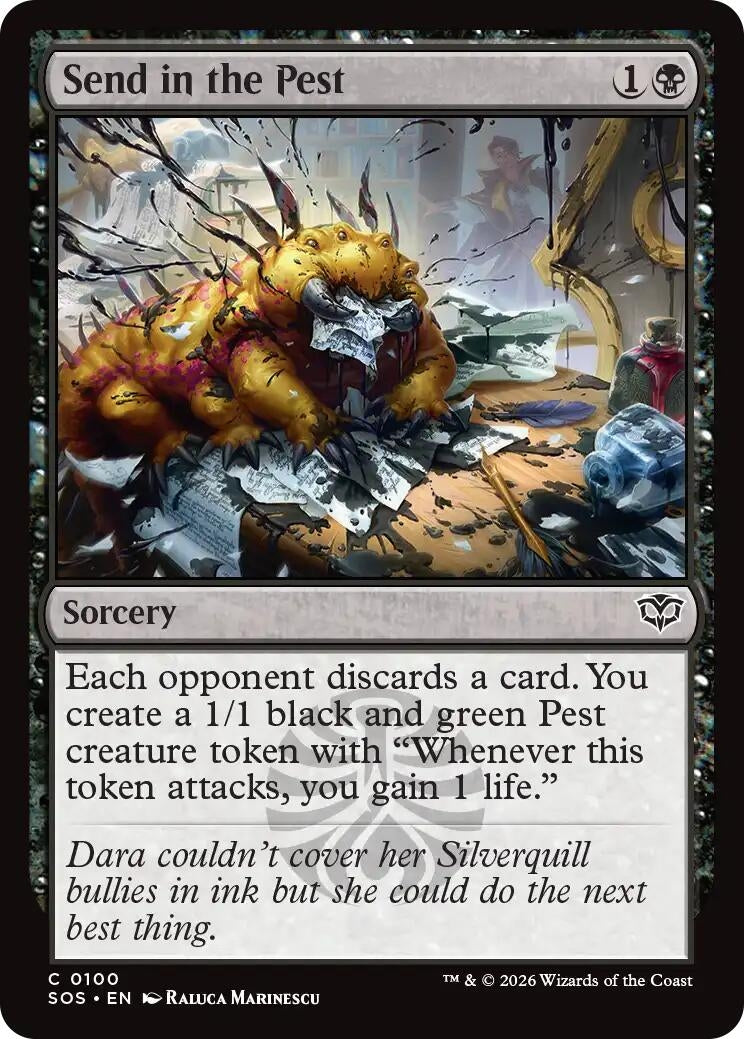 Image for Send in the Pest (100) (Secrets of Strixhaven) - Magic: The Gathering