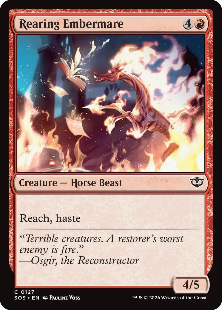 Image for Rearing Embermare (127) (Secrets of Strixhaven) - Magic: The Gathering