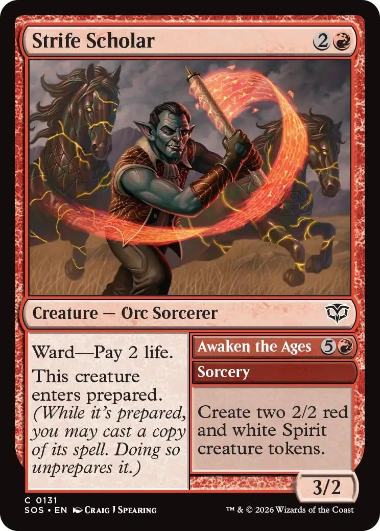 Image for Strife Scholar (131) (Secrets of Strixhaven) - Magic: The Gathering