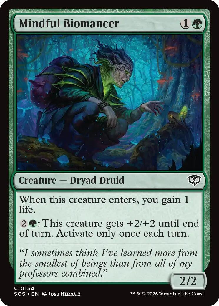 Image for Mindful Biomancer (154) (Secrets of Strixhaven) - Magic: The Gathering
