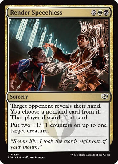 Image for Render Speechless (220) (Secrets of Strixhaven) - Magic: The Gathering