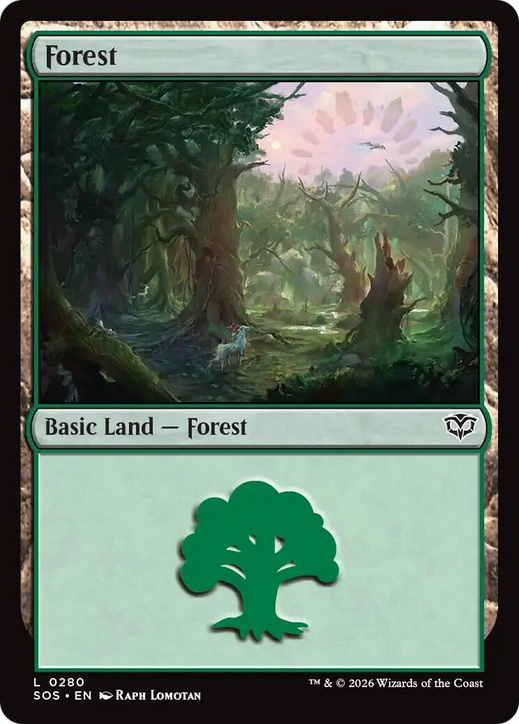 Image for Forest (0280) (280) (Secrets of Strixhaven) - Magic: The Gathering