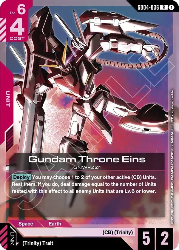 Image for Gundam Throne Eins (GD04-036) (Phantom Aria) - Gundam Card Game
