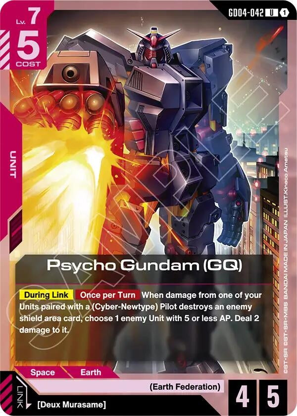 Image for Psycho Gundam (GQ) (GD04-042) (Phantom Aria) - Gundam Card Game