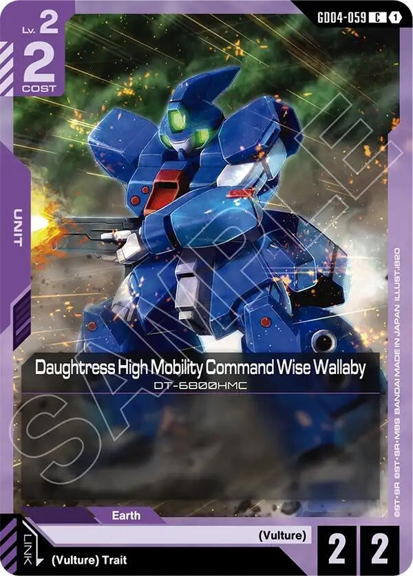 Image for Daughtress High Mobility Command Wise Wallaby (GD04-059) (Phantom Aria) - Gundam Card Game