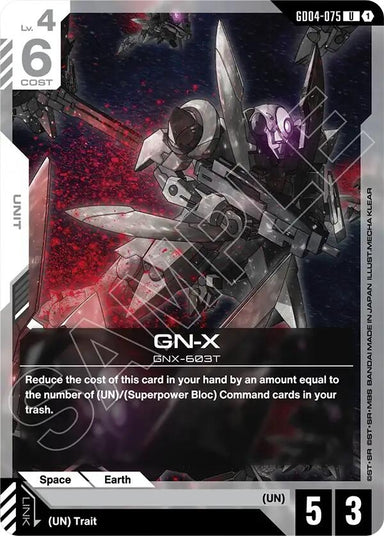 Image for GN-X (GD04-075) (Phantom Aria) - Gundam Card Game